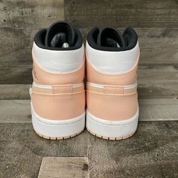 Nike Air Jordan 1 Mid Mens Size 10 2021 Crimson Tint Arctic 554724 133 Used Once - Picture 4 of 7